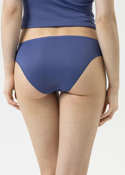 Mey Slip PRETTY SENSE blau florale Stickerei transparent Tüll