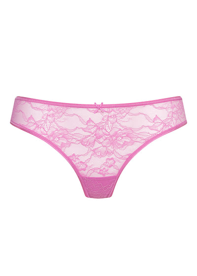 Mey String FABULOUS pink florale Spitze