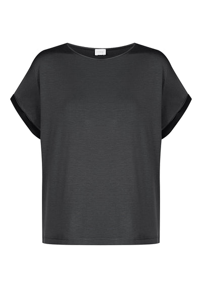 Mey T-Shirt PURE CHIC dunkelgrau weit Modal Satin an Armabschlüssen