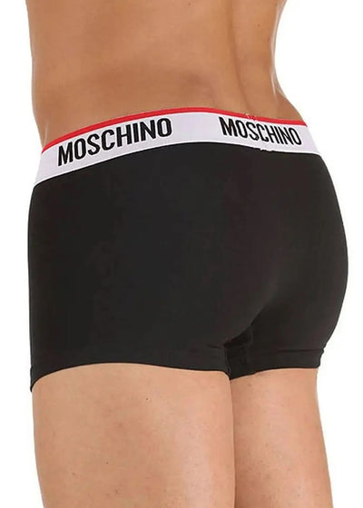 Moschino Boxer TRUNKS schwarz Gummibund Logo Baumwolle