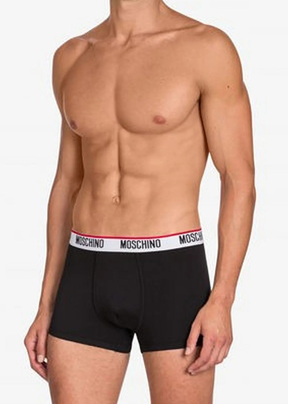 Moschino Boxer TRUNKS schwarz Gummibund Logo Baumwolle