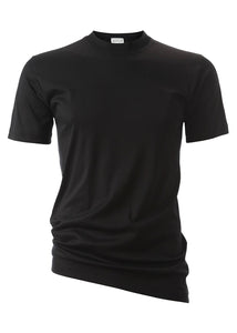 Novila American T-Shirt NATURAL COMFORT schwarz hochgeschlossen