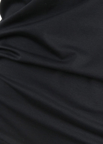 Novila Herren T-Shirt STRETCH COTTON schwarz mit V-Ausschnitt eng anliegend