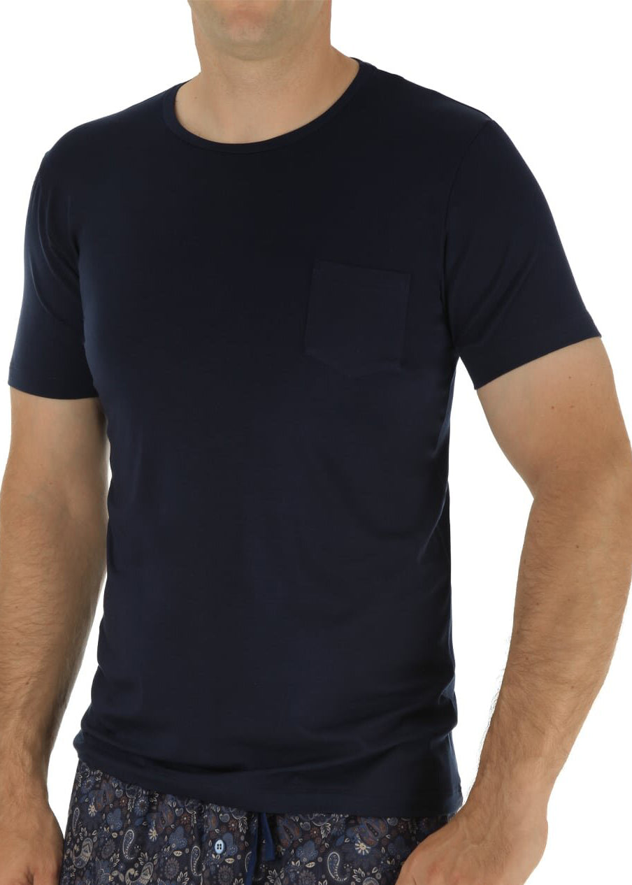 Novila T-Shirt MIX & MATCH dunkelblau kurzarm Rundhals-Ausschnitt