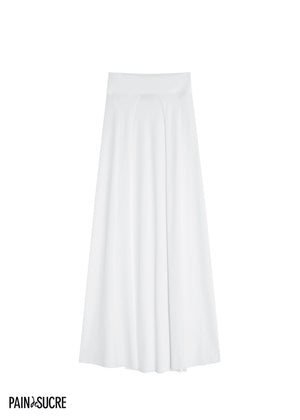 PAIN de SUCRE Maxi-Rock JAX weiß seitliche Schlitze breiter Bund