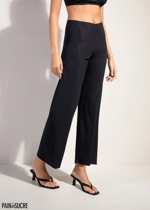 Pain de Sucre Hose MYLA schwarz fließender Schnitt flexibler Bund