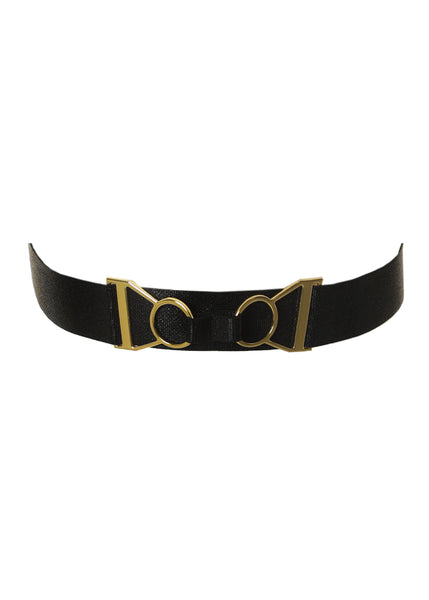 Prelude Halsband ALL ABOUT EVE schwarz elastisch mit goldenem Schmuckelement