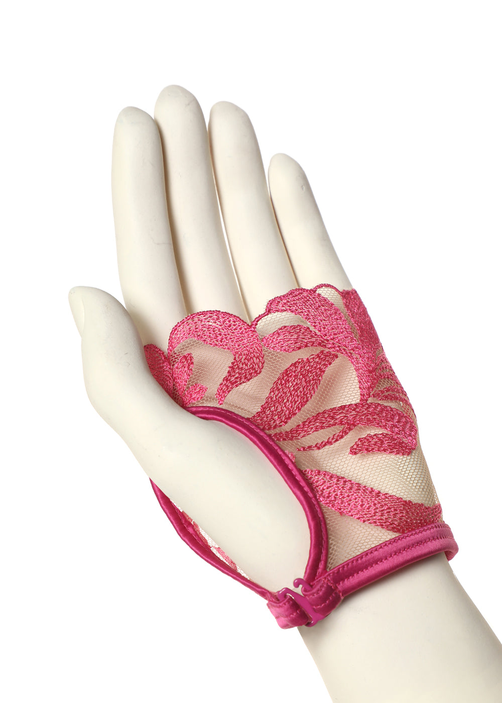 handschuhe spitze fingerlos Prelude Spitzenhandschuhe SPLENDIDA pink fingerlos aus Tüll Spitze in –  my-fee.de