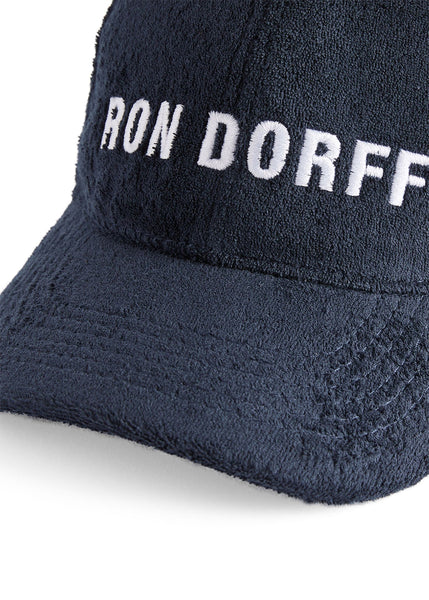 Ron Dorff Cappy TERRY COACH dunkelblau weißer Logo-Stick