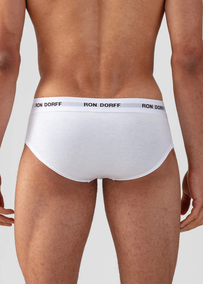 Ron Dorff Slip Y-FRONT BRIEFS weiß Logobund