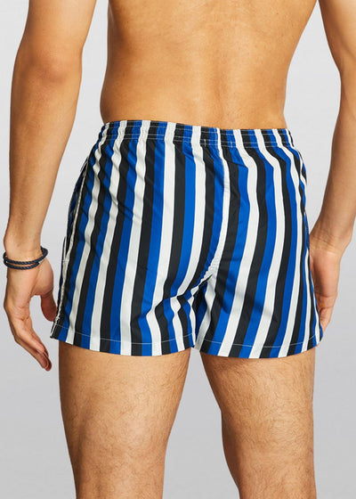 Ron Dorff X JackieO' Badeshorts SWIM SHORTS TRICILOR STRIPES blau gestreift