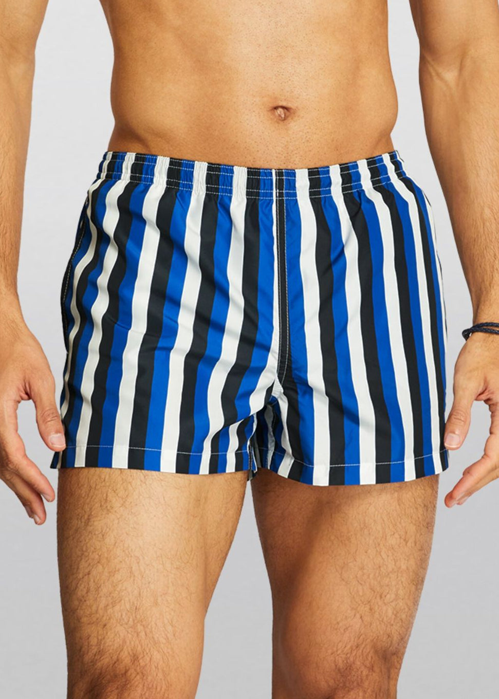 Ron Dorff X JackieO' Badeshorts SWIM SHORTS TRICILOR STRIPES blau gestreift