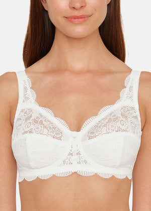 Susa BH ohne Bügel LATINA champagner Wimpernspitze 3-teiliges Cup blickdicht unterlegt