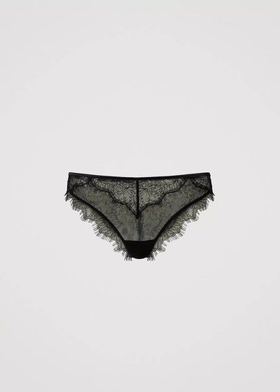 TWIN-SET Brazilian BRASILIANA schwarz aus transparenter Spitze