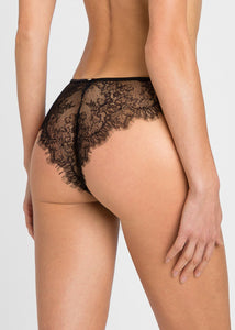 TWIN-SET Brazilian BRASILIANA schwarz aus transparenter Spitze