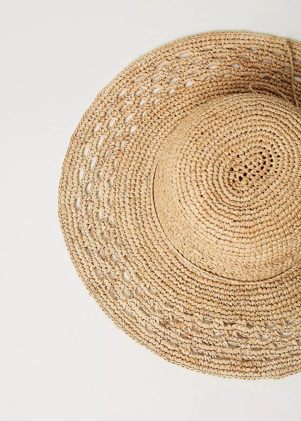 Twin-Set Hut PAGLIA beige Raphiabast breitkrempig
