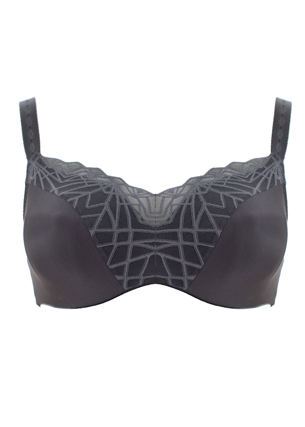 Ulla Bralette MARA anthrazit mit Bügel aus Natur- und Mikrofaser