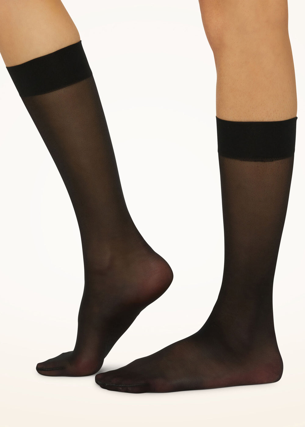 Wolford Knie Strümpfe SATIN TOUCH in black schwarz 20 DEN