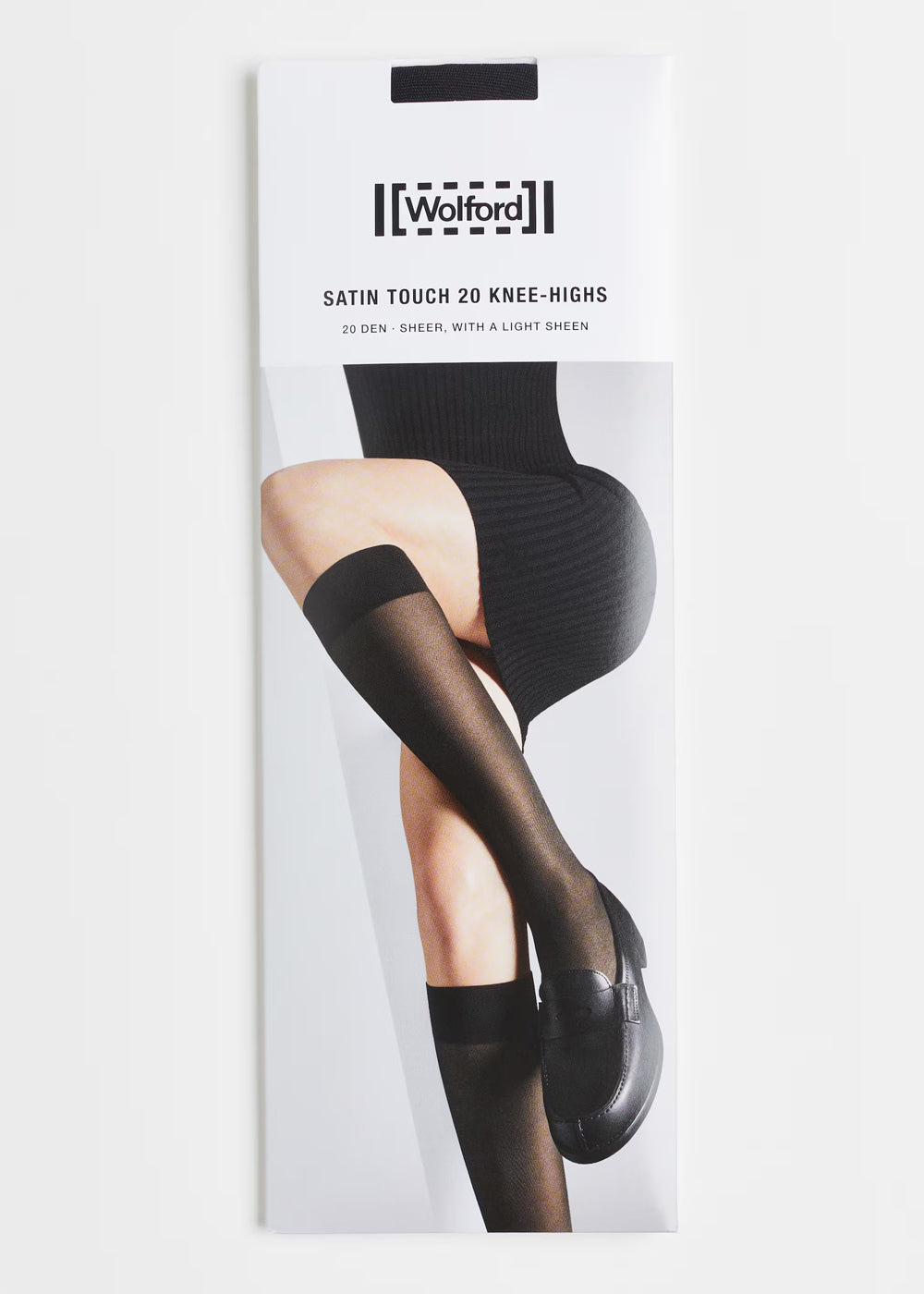 Wolford Knie Strümpfe SATIN TOUCH in black schwarz 20 DEN