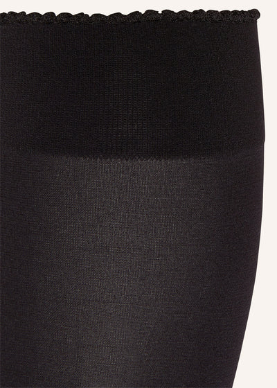 Wolford Kniestrümpfe VELVET DE LUXE in schwarz 50 DEN