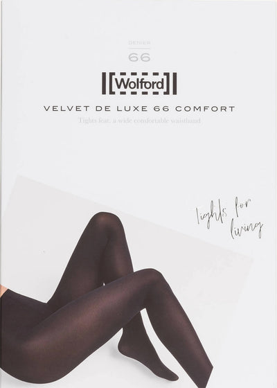 Wolford blickdichte Feinstrumpfhose VELVET DE LUXE in schwarz 66 DEN