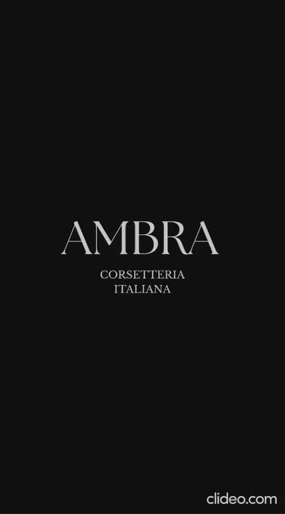 Ambra Push-Up-BH BIJOUX gold-schwarz Blattspitze Wetlook Swarovski Steine