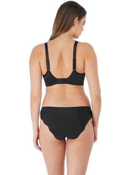 Fantasie Spacer BH ANA REBECCA in schwarz mit glatten Cups und Rautenspitze