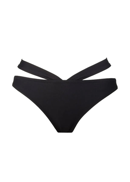 Antigel Bikinislip LA CHIQUISSIMA schwarz mit Taillenbändern