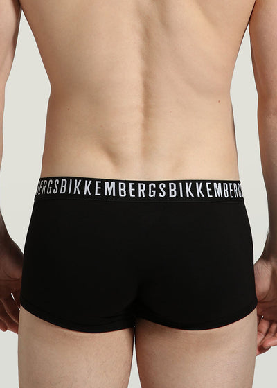 Bikkembergs Boxershort KUTRO schwarz Baumwolle schwarz weißer Logobund