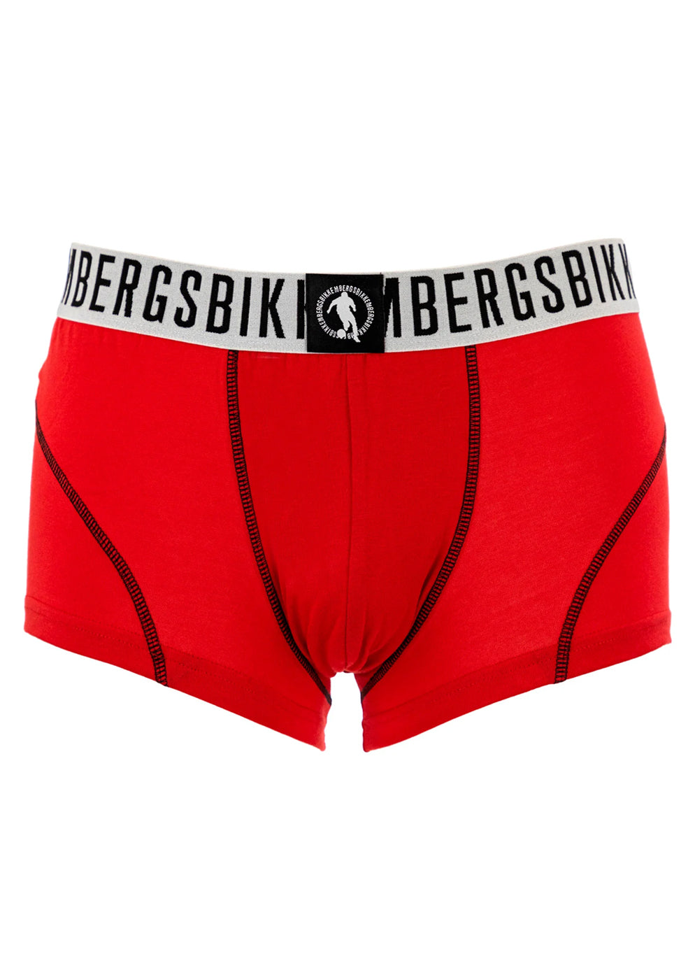 Bikkembergs Boxershorts PUPINO rot Stretch-Baumwolle schwarze Kontrastnähte