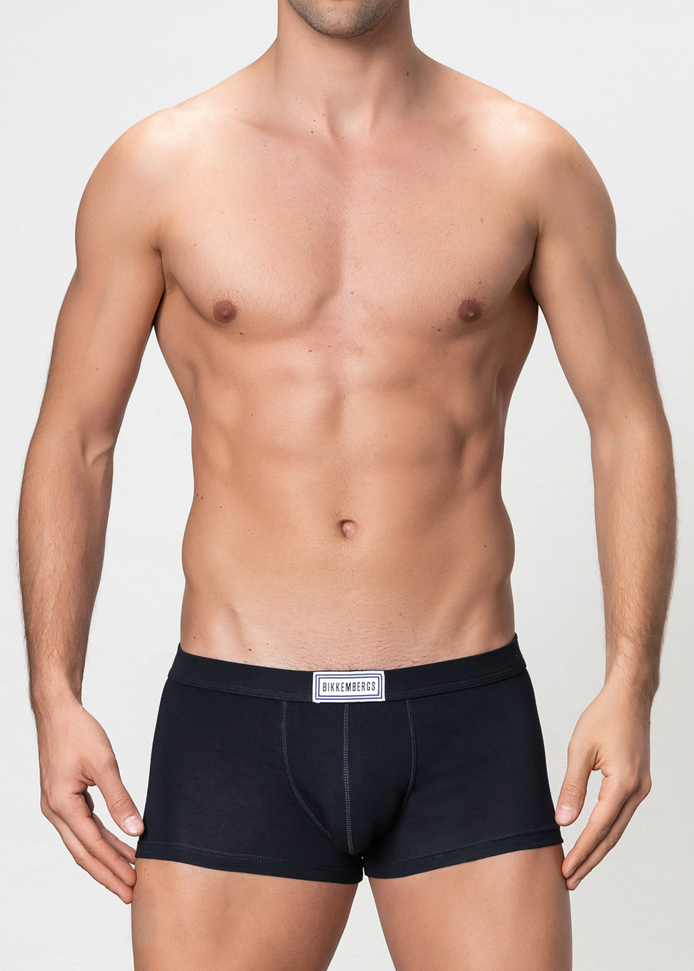 Bikkembergs Boxershorts schwarz aus Strech-Baumwolle mit weißem Label