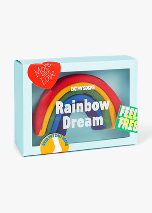 Eat My Socks Unisex Socken RAINBOW DREAM Colorblock mehrfarbig Regenbogen