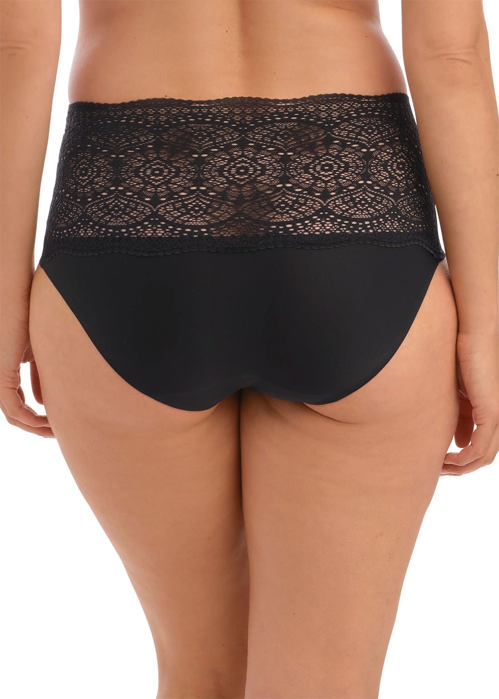 Fantasie Slip LACE EASE in schwarz nahtlos taillenhoch mit Stretch-Spitze