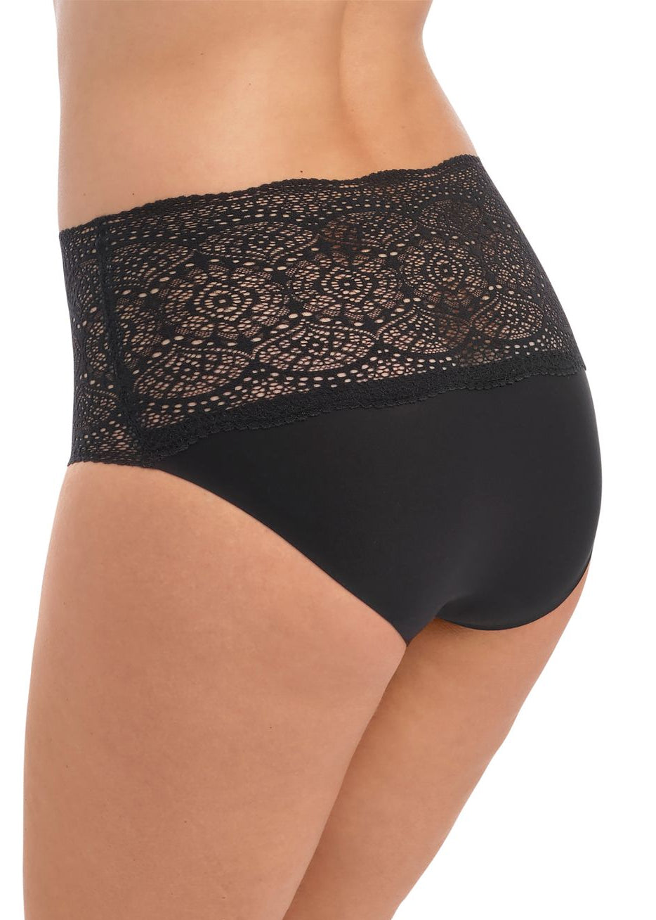 Fantasie Slip LACE EASE in schwarz nahtlos taillenhoch mit Stretch-Spitze