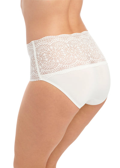 Fantasie Slip LACE EASE in weiß nahtlos taillenhoch mit Stretch-Spitze