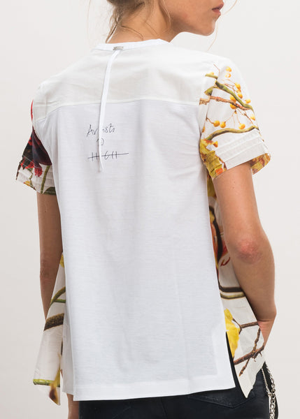 HIGH T-Shirt PLEASURE weiß bunter Blumenprint limited edition