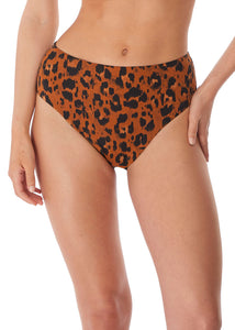 Freya High-Waist-Bikinihose ROAR INSTINCT mit Leopardenprint und hohem Beinausschnitt
