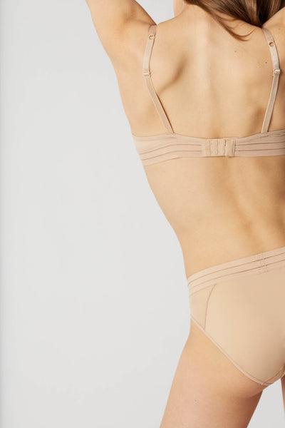 Maison Lejaby Slip NUFIT hautfarben mit sportlichen Streifen