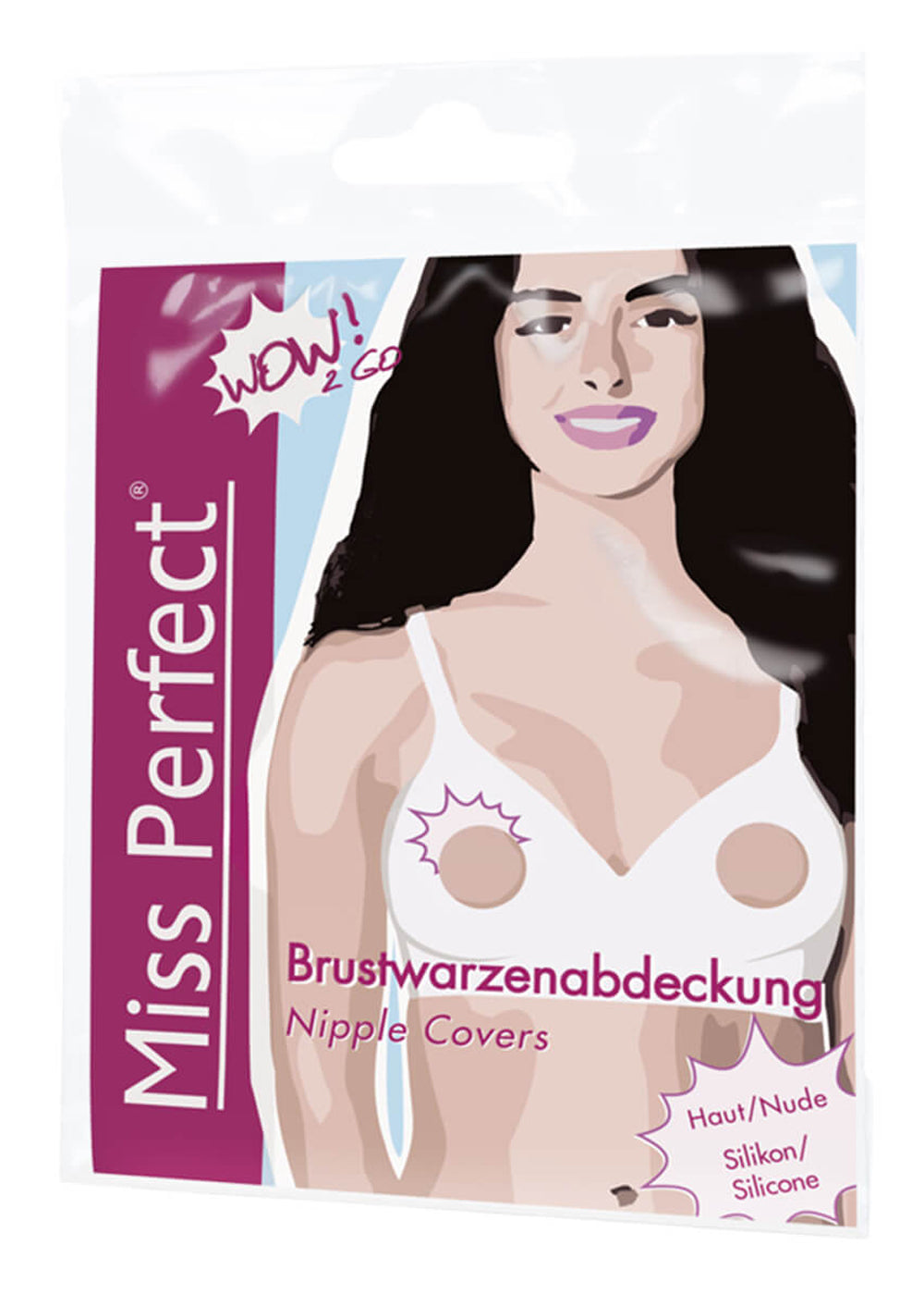 Miss Perfect Brustwarzenabdeckung aus Silikon mit Klebefilm