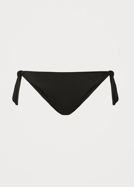 Twin-Set Bikini RICAMO schwarz mit Pailletten besticktem Oberteil und Hose zum Binden