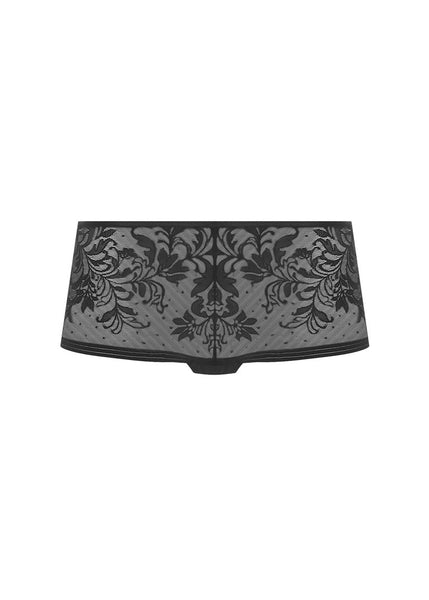 Wacoal Panty NET EFFECTS aus schwarzer Spitze mit Blumenmuster
